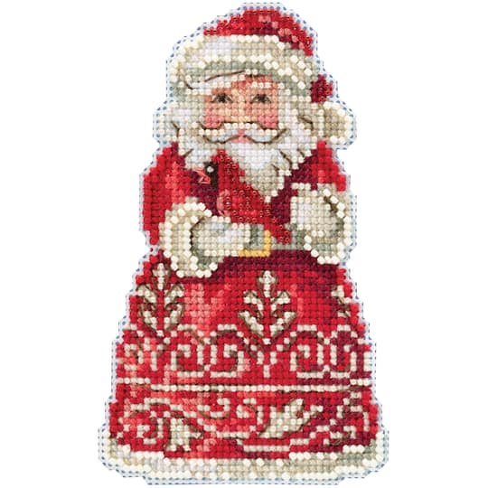 Mill Hill&#xAE; Jim Shore Santa With Cardinal Counted Cross Stitch Kit